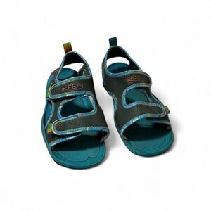 KEEN Kids Stingray Sandals Blue Adjustable Hook and Loop Comfort‎ Water Shoes